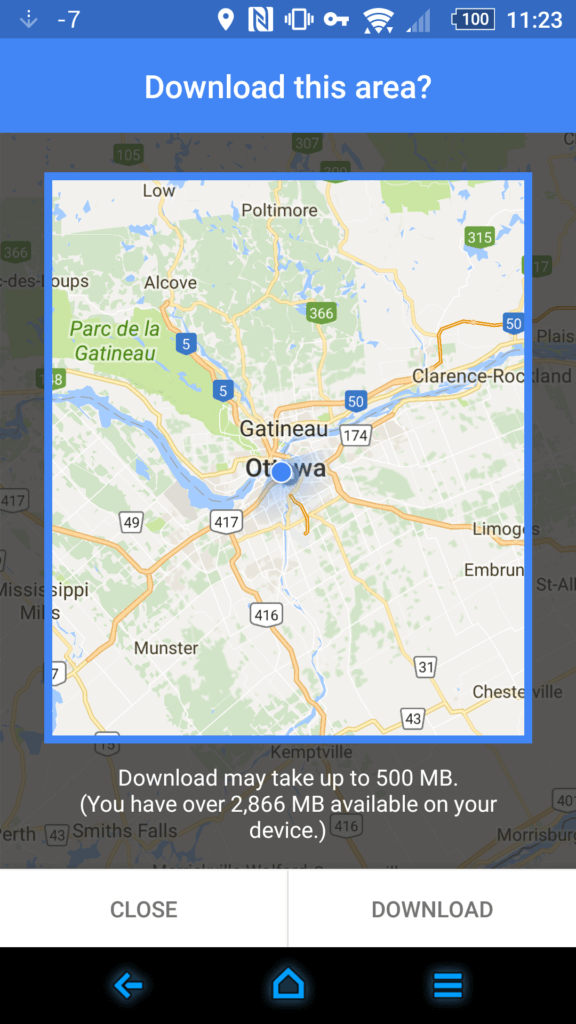 Google Map Offline