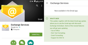 Gmail exchange has been released or updated | Smart Tech, Sharp Takes - CRYOVEX.com Gmail exchange has been release or updated