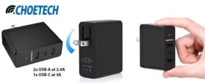 In love with the CHOETECH 39W 3-Port Wall Charger with USB-C Port | Smart Tech, Sharp Takes - CRYOVEX.com Choetech 39w 3-port wall charger with usb c port