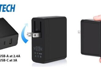 CHOETECH 39W 3-Port Wall Charger with USB C Port