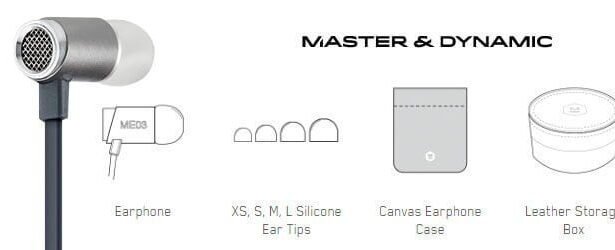 Master & dynamic me03 in-ear headphones