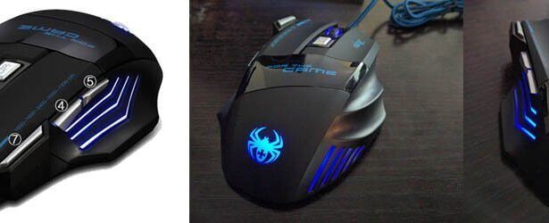 Zelotes 7 button led gaming mouse