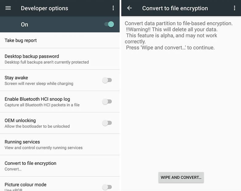 Android File Encryption Cryovex