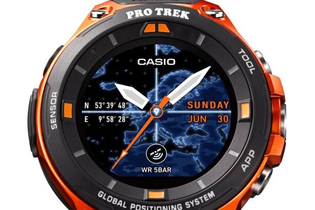 Casio wsd-f20 smartwatch featuring android wear 2. 0
