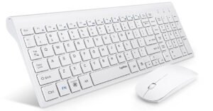 Ultra-thin white low profile combo for any minimalist that fancies style! | Smart Tech, Sharp Takes - CRYOVEX.com Topmate km9000 ultra-thin wireless keyboard mouse combo header