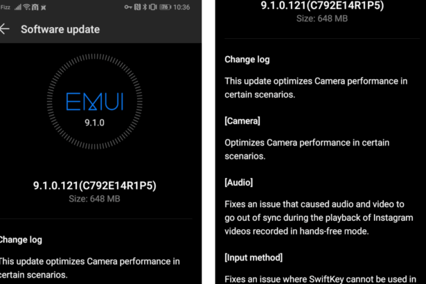 Huawei p30 pro update 9. 1. 0. 121