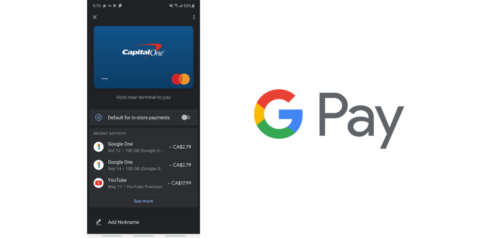 Capital One Canada &Amp; Google Pay Is Now A Thing