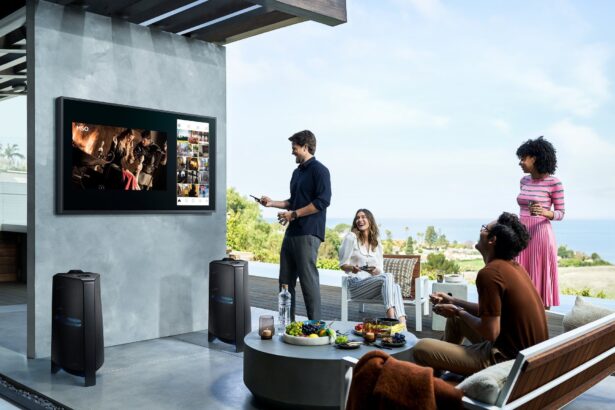 Terrace: samsung's first outdoor 4k qled tv