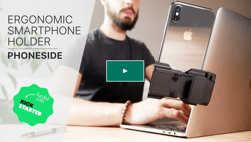 Phoneside #1 Smartphone holder kickstarter