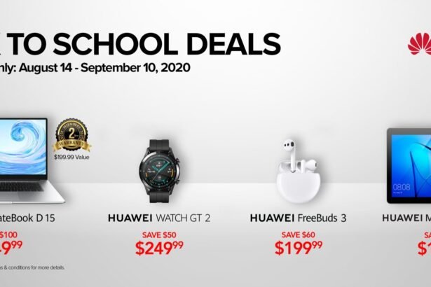 Huawei back to school tech deals 2020