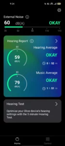 Olive Pro 2-in-1 Earbuds and Hearing Aid review - APP 1
