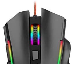 Redragon M602 Rgb Wired Gaming Mouse Rgb Spectrum Backlit Ergonomic Mouse Griffin Programmable With 7 Backlight Modes Up To 7200 Dpi For Windows Pc Gamers (Black)