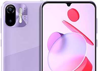 Ulefone note 6 (2022) gsm 3g unlocked smartphone, triple card slots, 6. 1" waterdrop incell full- screen dual sim unlocked cell phones, ai camera 5mp+2mp, 3300mah, face unlock, android 11 - purple