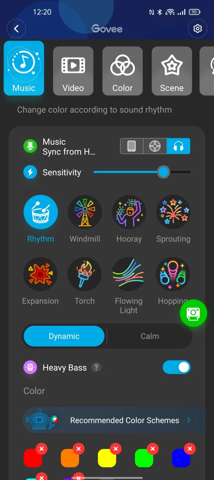 Govee-DreamView-G1-Pro-Govee-APP-Music-setting