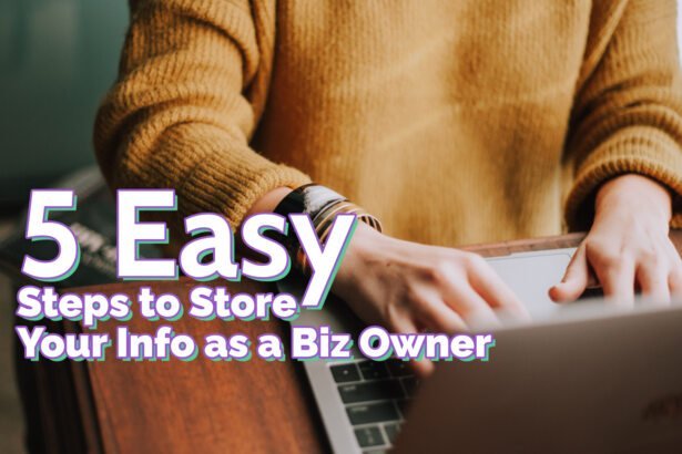 Store your info as a biz owner and work smarter