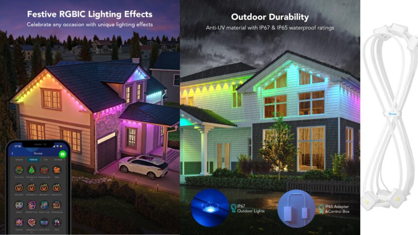 Govee Permanent Outdoor Lights -Illuminate Your Outdoors with Wow