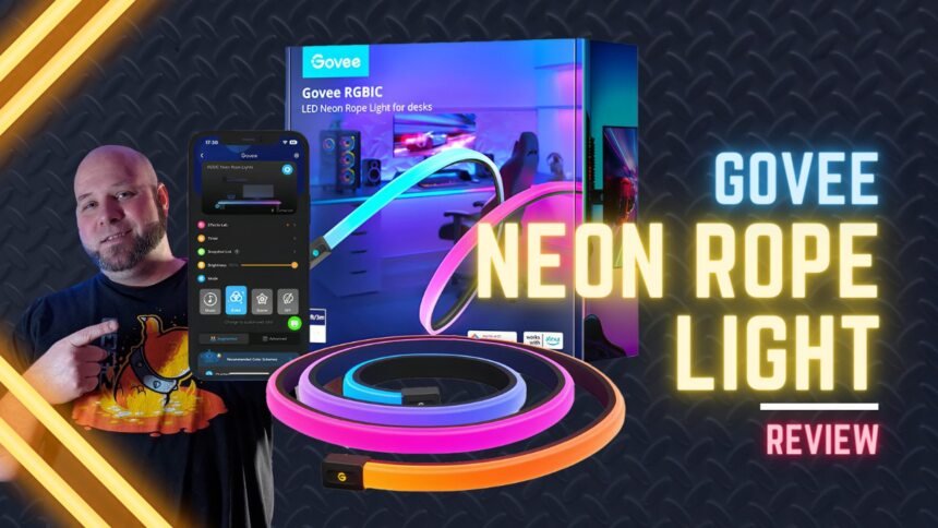 Govee RGBIC Neon Rope Light: Flexible and Vibrant LED Lighting Solution - Review