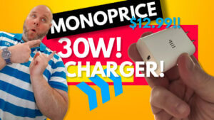 The Monoprice 30W USB-C Fast Wall Charger - My Honest Review | Smart Tech, Sharp Takes - CRYOVEX.com Monoprice 30w usb-c fast wall charger - featured product image