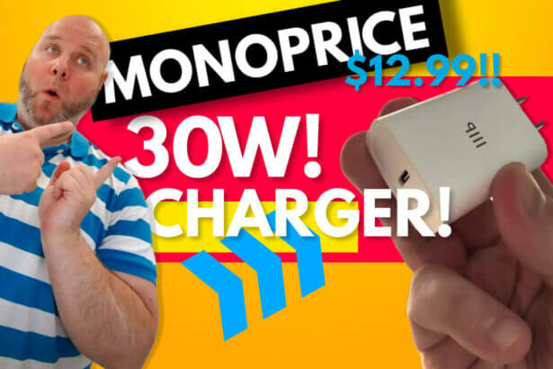 Monoprice 30w usb-c fast wall charger - featured product image
