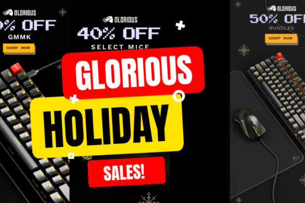 Glorious holiday sales 2023 - up to 70% off on pc gaming gear