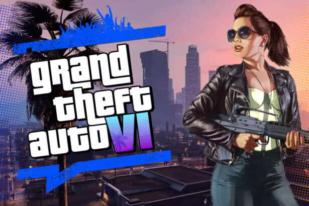 Gta 6 action gameplay screenshot showing new graphics and gameplay elements in the upcoming grand theft auto 6 game by rockstar.
