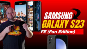 Samsung galaxy s23 fe displayed in the picture - showcase the review