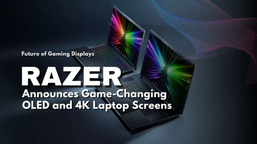 The upcoming Razer Blade 16 with 240Hz OLED display next to the Razer Blade 18 with 165Hz 4K display