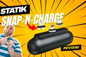 Statik Snap-N-Charge Magnetic Power Bank Review - Portable Battery Charging with magnetic tips.