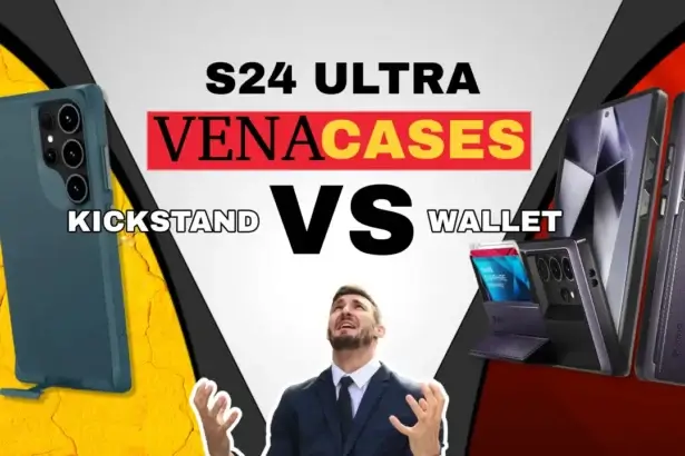 Elevate Your Galaxy S24 Ultra - Vena's Innovative Cases Review | Smart Tech, Sharp Takes - CRYOVEX.com Vena vcommute case for samsung galaxy s24 with built-in metal kickstand and wallet design