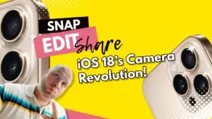 Unlocking the Magic: iOS 18's Game-Changing Camera and Editing Features | Smart Tech, Sharp Takes - CRYOVEX.com A vibrant representation of ios 18's enhanced camera features, showcasing photography tools and editing capabilities on an iphone.