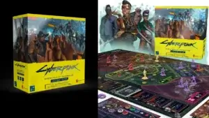 Cmon cyberpunk 2077: gangs of night city board game showcasing immersive gameplay, distinct gangs, and stunning miniatures set in the neon-lit world of night city.