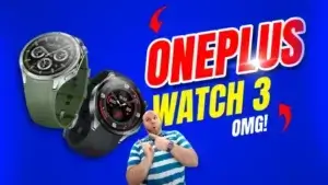 Oneplus watch 3 premium smartwatch with titanium design and 16-day battery life.