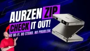 Meet ZIP: The Revolutionary Tri-Fold Projector That Redefines Portability | Smart Tech, Sharp Takes - CRYOVEX.com Aurzen zip tri-fold portable projector with wireless mirroring, zero-lag autofocus, and foldable design, launching at ces 2025