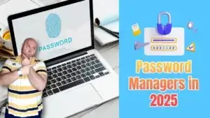 🔐 Password Managers in 2025: The Vaults You Actually Want to Use | Smart Tech, Sharp Takes - CRYOVEX.com Secure password vaults, lock icons, and devices syncing data—representing the top password managers of 2025, both paid and free, and their essential cybersecurity features.