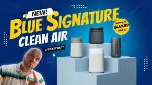 Blueair’s Blue Signature Just Dropped — And It’s a Breath of Fresh, Beautifully Filtered Air | Smart Tech, Sharp Takes - CRYOVEX.com Blueair blue signature air purifier showcased in a modern living room setup, designed for large spaces with advanced filtration and smart features.