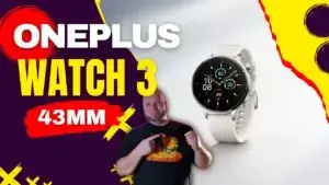 Oneplus watch 3 43mm featured as the main focus, showcasing its compact design as a smaller alternative to the 46mm model. The review!