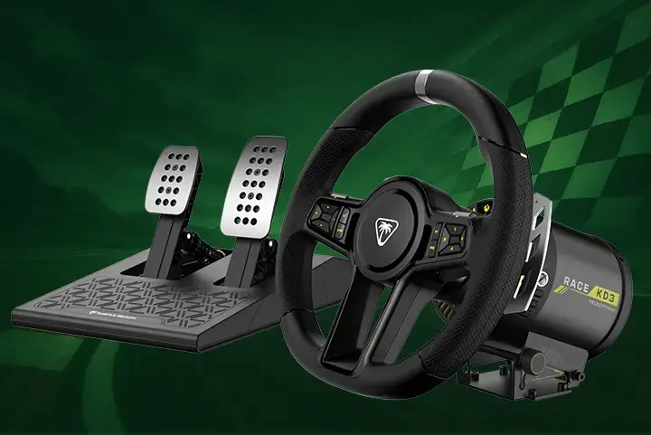 Turtle beach velocityone race kd3 racing wheels and pedals