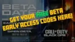 Call of duty beta early access codes for black ops 7 multiplayer