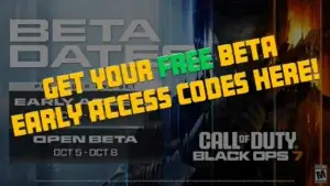 Call of duty beta early access codes for black ops 7 multiplayer