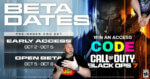 Call of duty black ops 7 multiplayer beta starting october 2 with early access codes and open beta on october 5