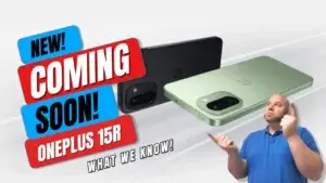 OnePlus 15R Launch: A Complete Breakdown of OnePlus’ New Value Flagship | Smart Tech, Sharp Takes - CRYOVEX.com Martin guay at cryovex pointing to the oneplus 15r with on-image text reading ‘new! Coming soon! Oneplus 15r and what we know. ’