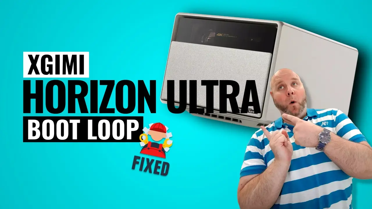 Xgimi horizon ultra 4k projector during firmware recovery to fix a startup and black screen issue
