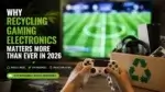 Old gaming consoles and accessories prepared for electronics recycling and e-waste reduction