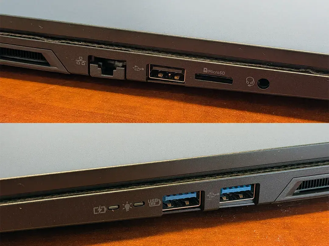 Acer Nitro 16S AI review: Affordable gaming and AI smarts | Smart Tech, Sharp Takes - CRYOVEX.com The left (top) and right ports on the acer nitro 16s ai gaming laptop.