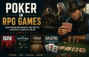 How Poker Mechanics Work in RPGs and Video Games | Smart Tech, Sharp Takes - CRYOVEX.com Poker mechanics in rpg games including red dead redemption 2, the witcher, fallout new vegas and balatro
