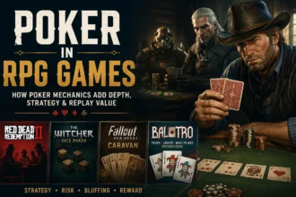 How Poker Mechanics Work in RPGs and Video Games | Smart Tech, Sharp Takes - CRYOVEX.com Poker mechanics in rpg games including red dead redemption 2, the witcher, fallout new vegas and balatro