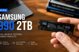 Samsung 990 2TB Review: A Fast PCIe 4.0 SSD | Smart Tech, Sharp Takes - CRYOVEX.com Samsung 990 2tb pcie 4. 0 nvme ssd held during hands-on testing for this real-world performance review.