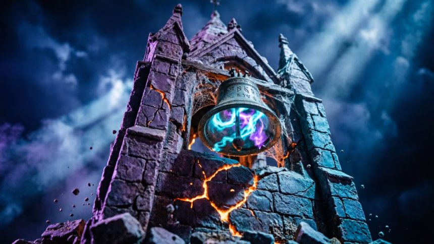 Castlevania: Belmont's Curse demo arrives for spooky season testing | Smart Tech, Sharp Takes - CRYOVEX.com Promotional artwork for castlevania: belmont's curse showing a gothic castle silhouette against a moonlit sky.