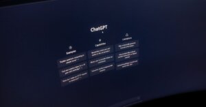 Loblaws launches AI-powered health chat platform for Canadians | Smart Tech, Sharp Takes - CRYOVEX.com Close-up of a computer screen displaying chatgpt interface in a dark setting.