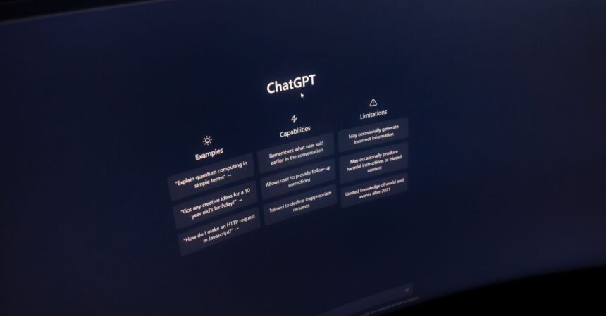 Loblaws launches AI-powered health chat platform for Canadians | Smart Tech, Sharp Takes - CRYOVEX.com Close-up of a computer screen displaying chatgpt interface in a dark setting.